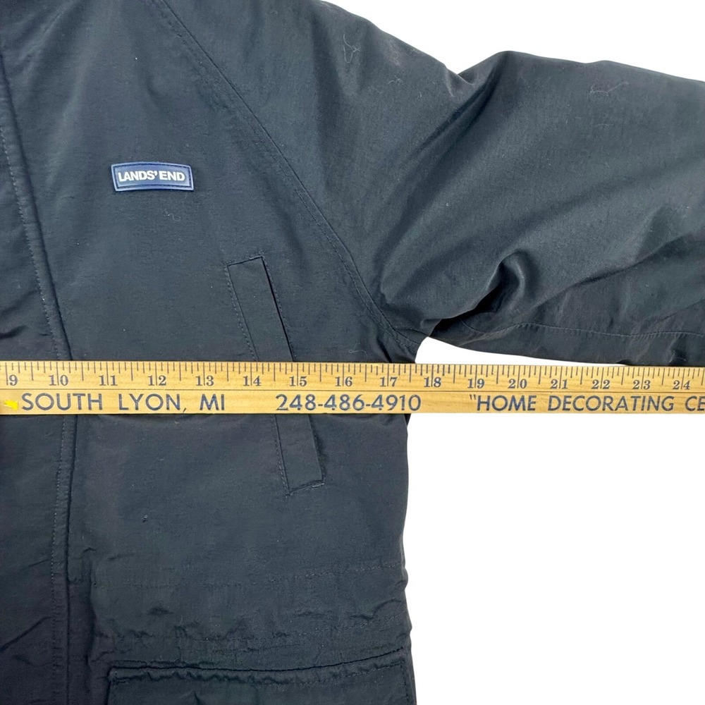 Lands End Kids Squall Parka Jacket Black Waterproof Insulated 511342 Size S 8 - Picture 15 of 16